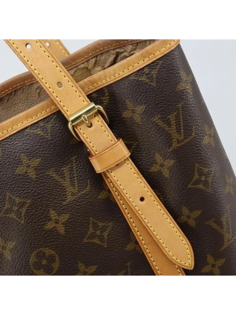 Authentic LOUIS VUITTON Monogram Bucket GM Shoulder Bag M42236 LV - Picture 16 of 16